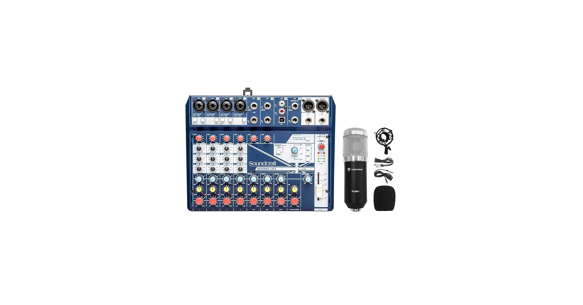 Amazon.com: Soundcraft Notepad-12FX 12-Channel Mixer w/USB I/O+