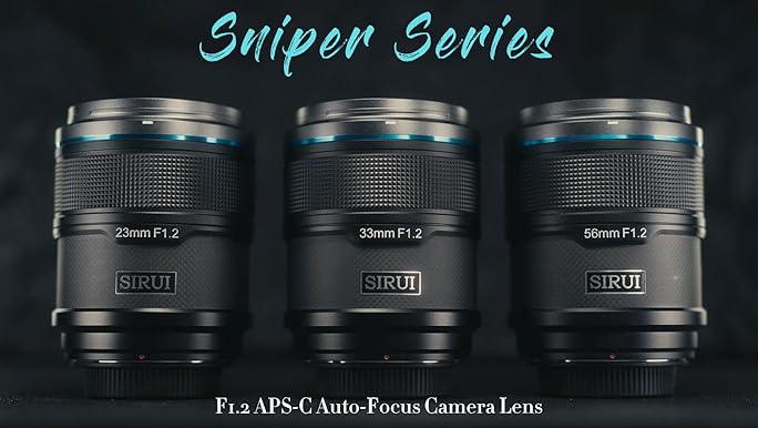 Amazon.com : SIRUI Sniper 56mm APS-C Autofocus Lens, F1.2 Wide
