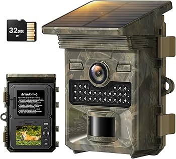 Amazon.co.jp: 2025最新型 トレイルカメラ ソーラー 4K 48MP 防犯