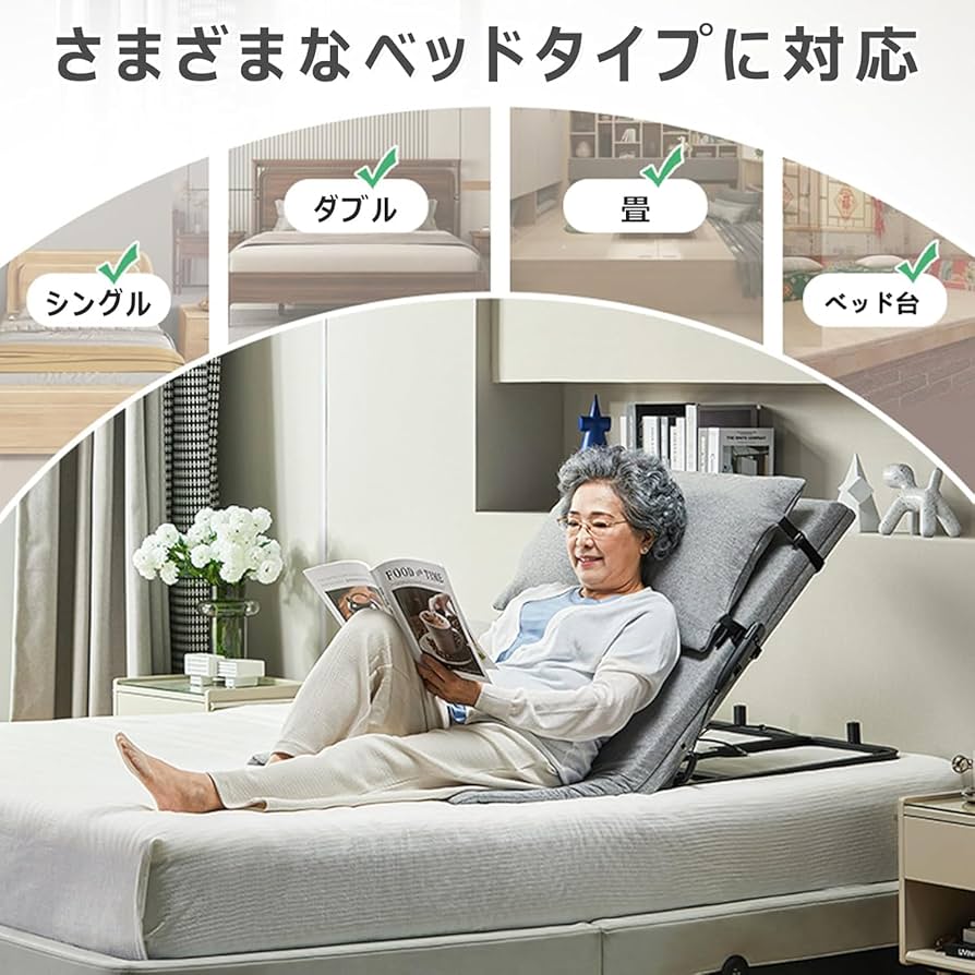 Amazon.co.jp: 電動ベッド背もたれ 介護ベッド用 座椅子 角度2°-80