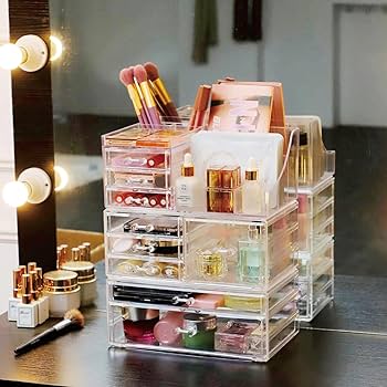 MARRONCREAM コスメラック Amazon.com: Cq acrylic Makeup Organizer