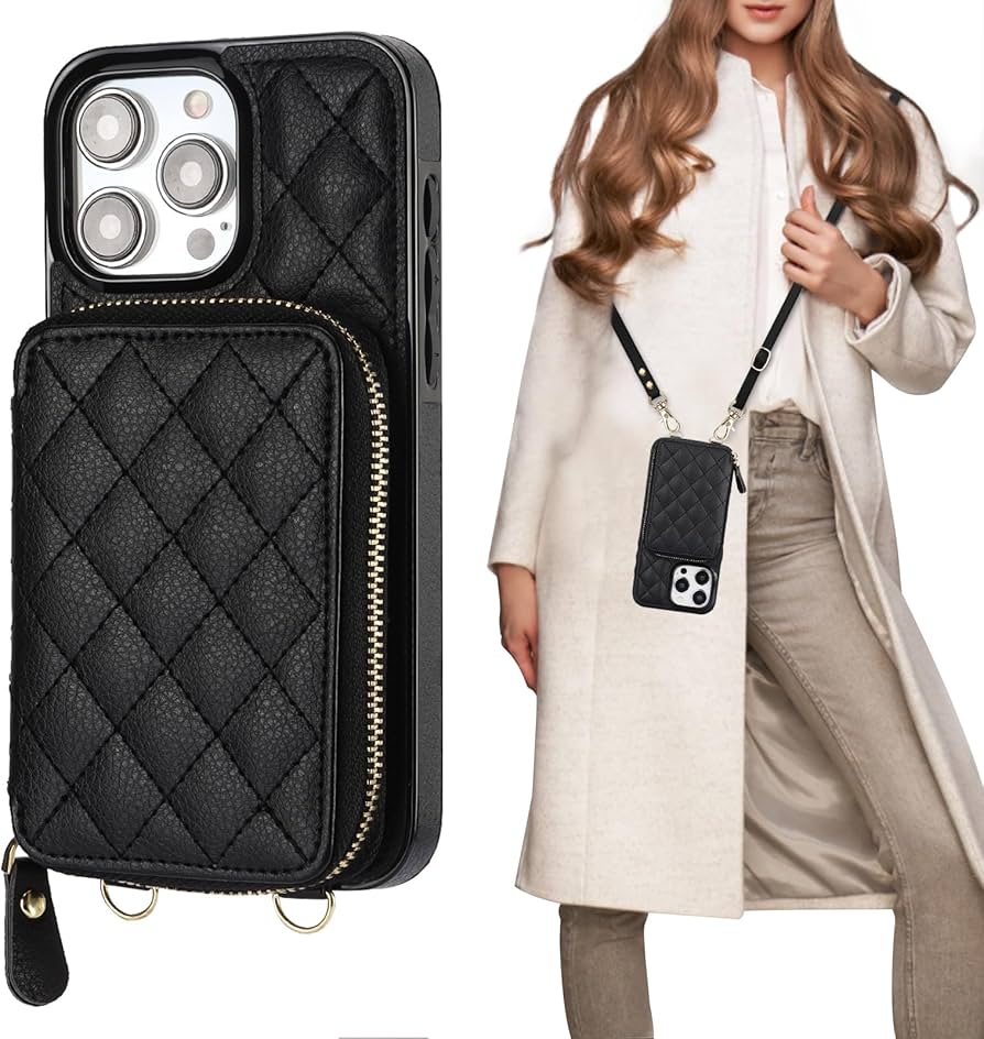 Amazon.com: Bocasal Crossbody Wallet Case for iPhone 15 Pro Max