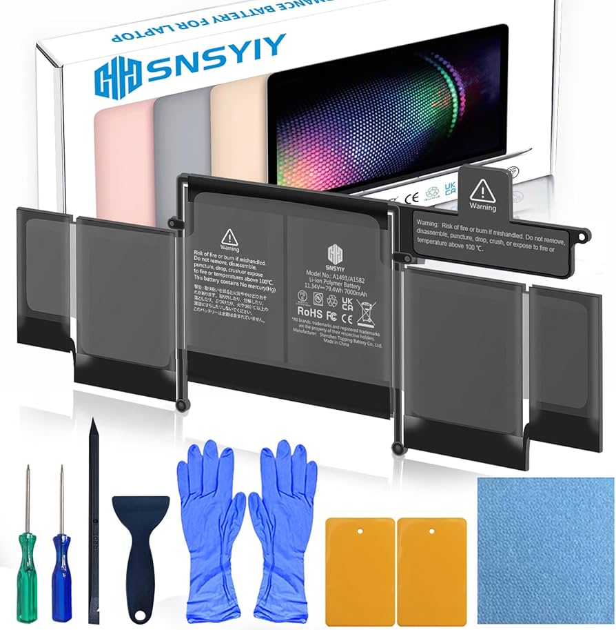 Amazon.com: SNSYIY Battery A1493 A1582 Replacement for MacBook Pro