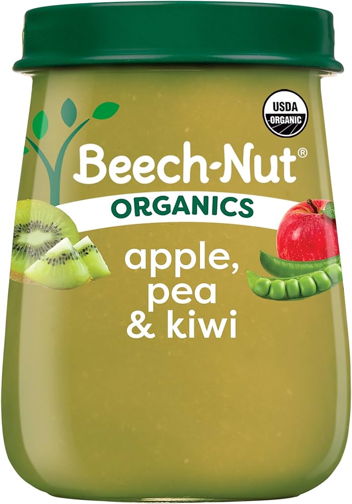 Amazon.com: Beech-Nut Organic Baby Food Jars, Organic Apple Pea