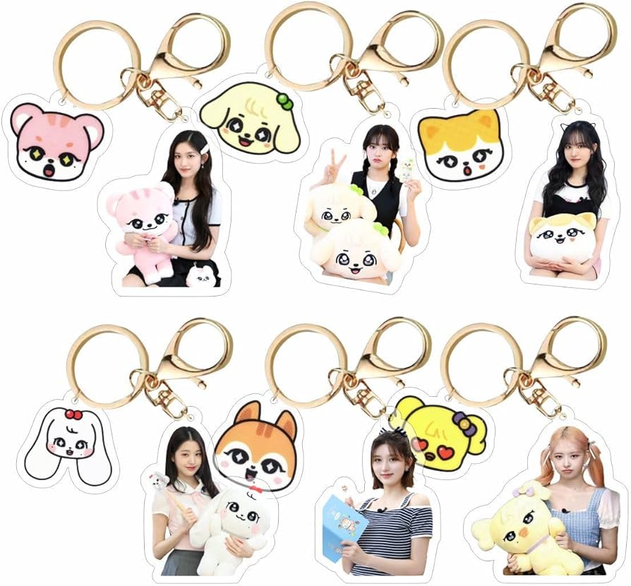 Amazon.co.jp: IVE アイブ キーホルダー 1個 メンバーペンダント