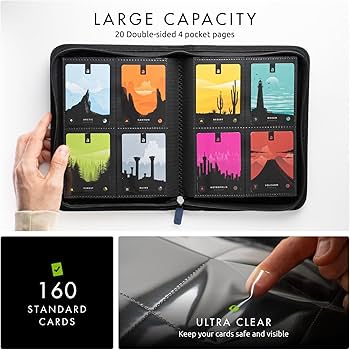 Amazon.com: Vault X 4 Pocket Trading Card Zip Binder, 160 cards