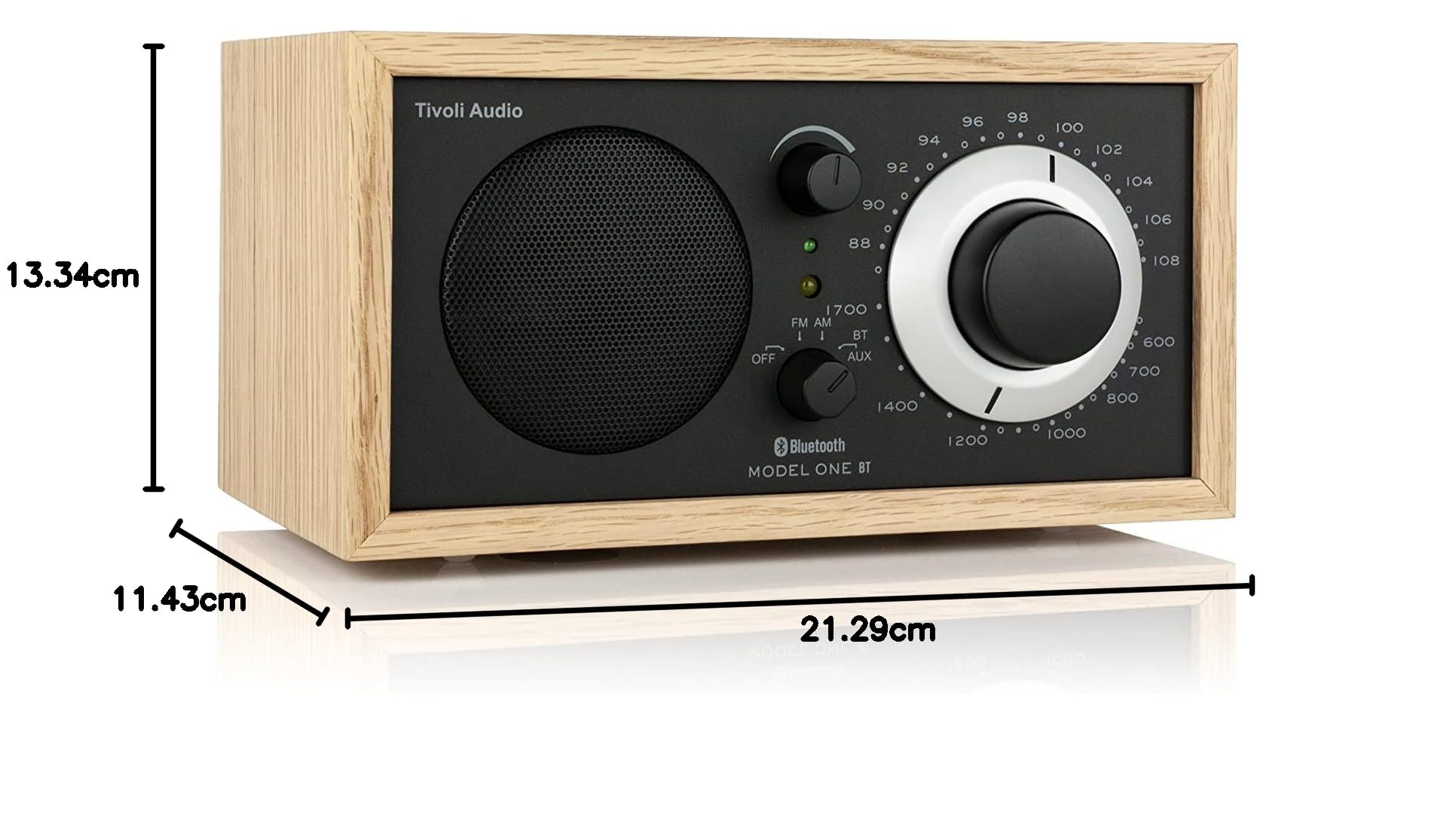 Tivoli Audio Model One Bluetooth AM/FM Radio (Oak/Black/Black