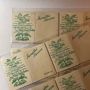 Amazon.co.jp: 花の刺繍のシガレットカード Mサイズ 60枚セット