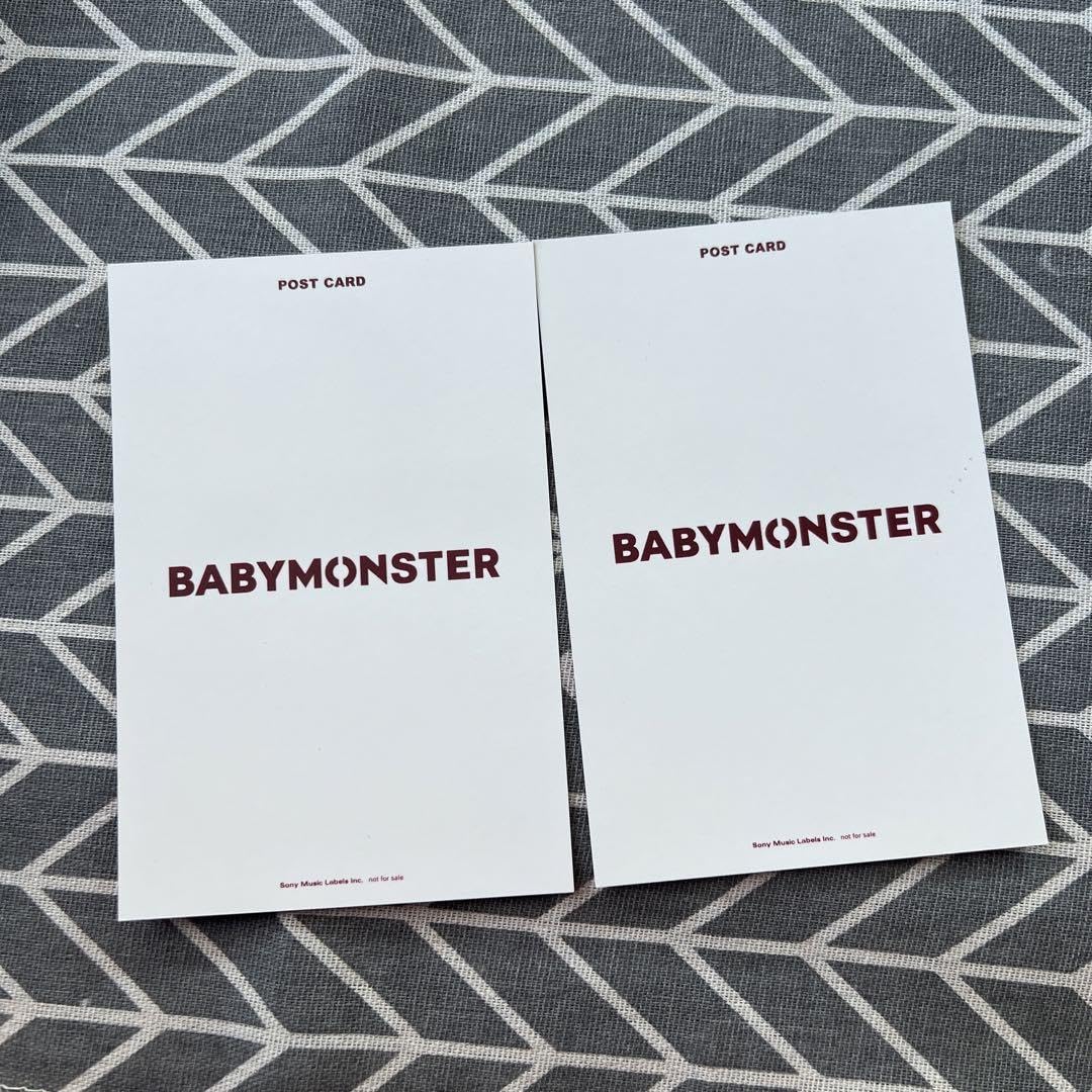 Amazon.co.jp: BABYMONSTER ベビモン B賞 ポストカード 2枚 会場抽選