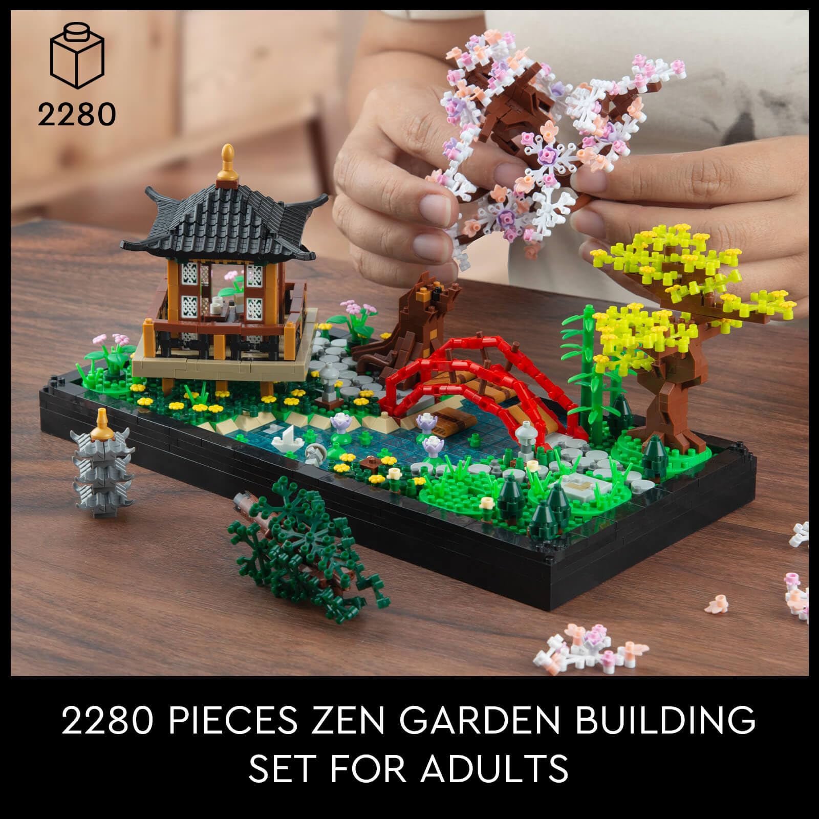 Amazon.com: Finger Rock Cherry Blossom Bonsai Tree Building Set