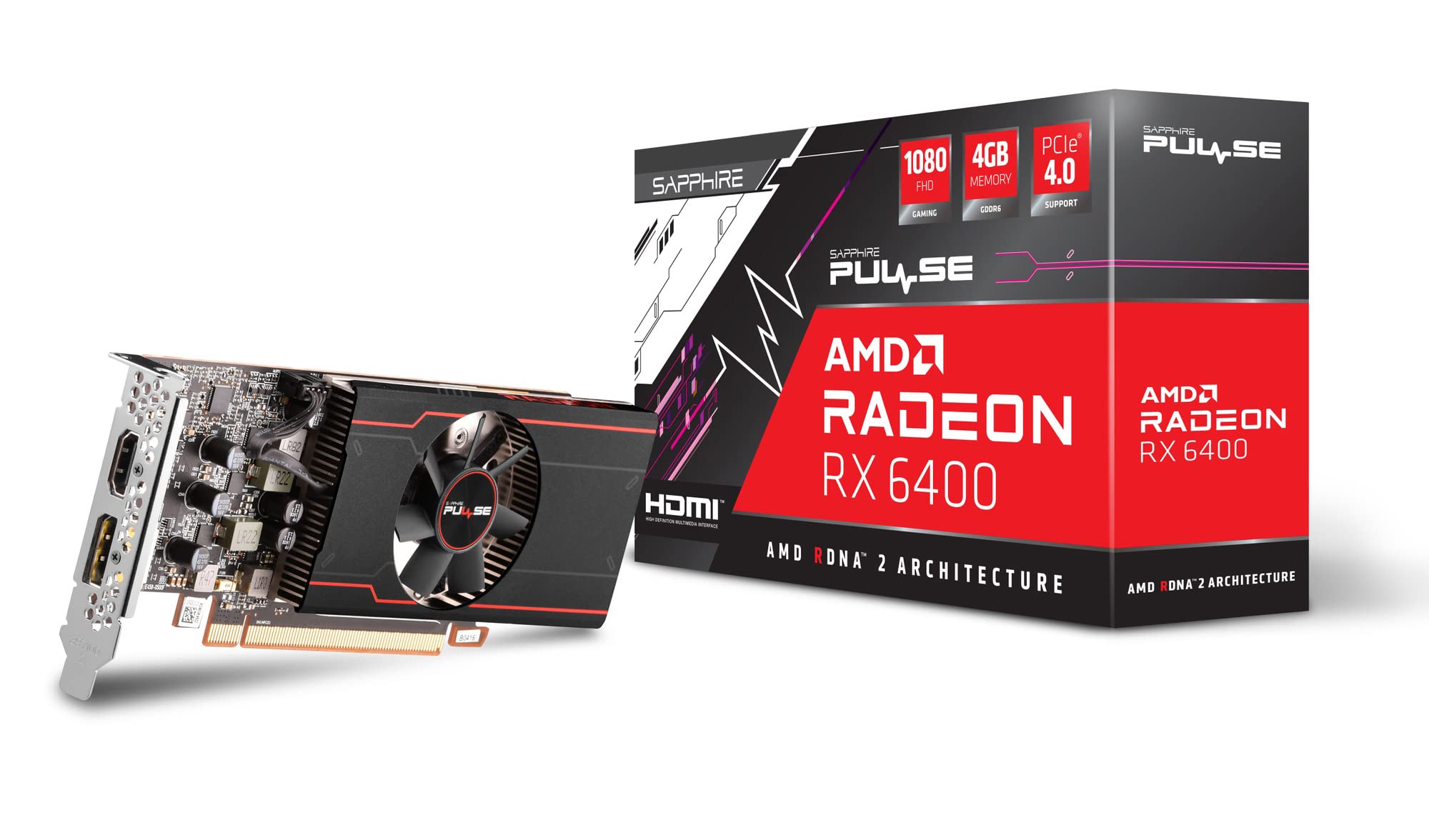 Amazon | Sapphire PULSE Radeon RX 6400 GAMING 4GB グラフィックス