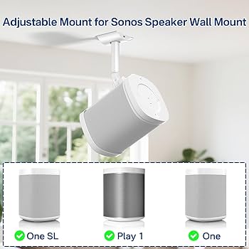 Amazon.com: notiela Angle Adjustable Speaker Wall Mount for Sonos