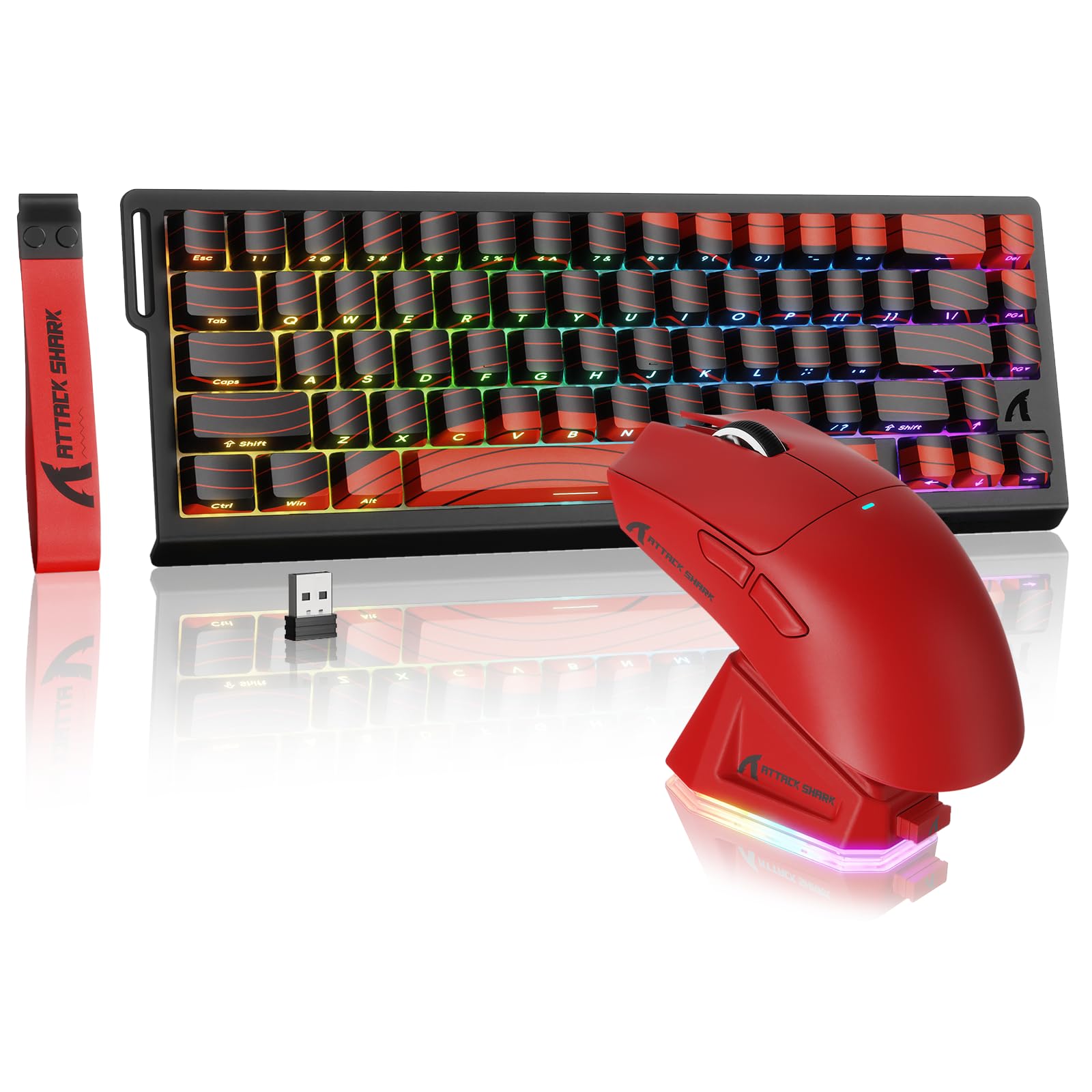 Amazon | ATTACK SHARK X68PRO HE ラピッドトリガーキーボード&X11