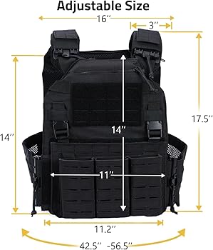 Amazon.com: Greencity Tactical Vest Molle Quick Release Buckles