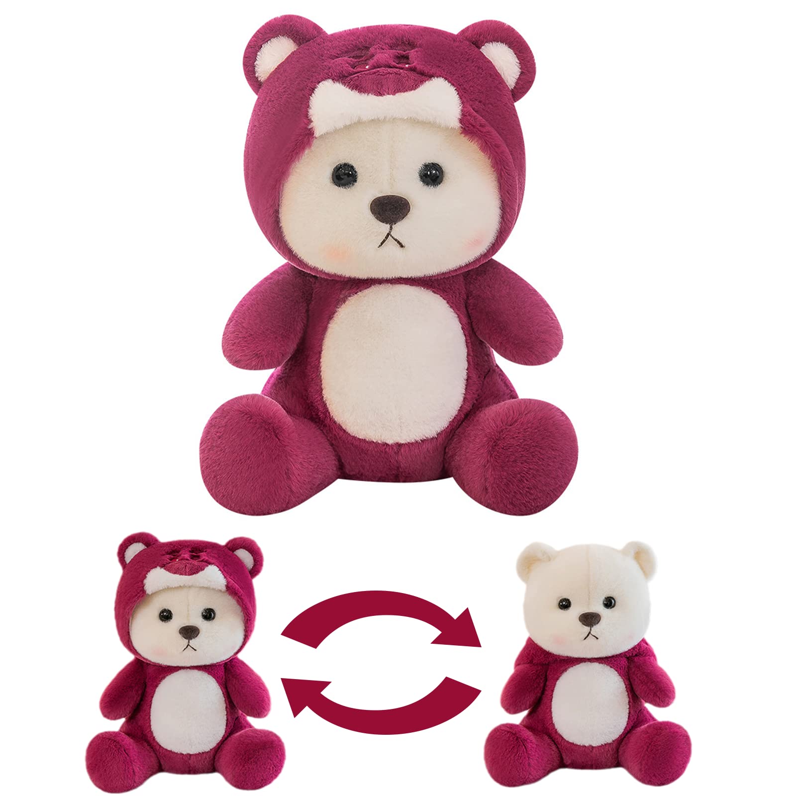 Amazon.co.jp: くまのぬいぐるみ 変身クマぬいぐるみ 大きい 熊 可愛い