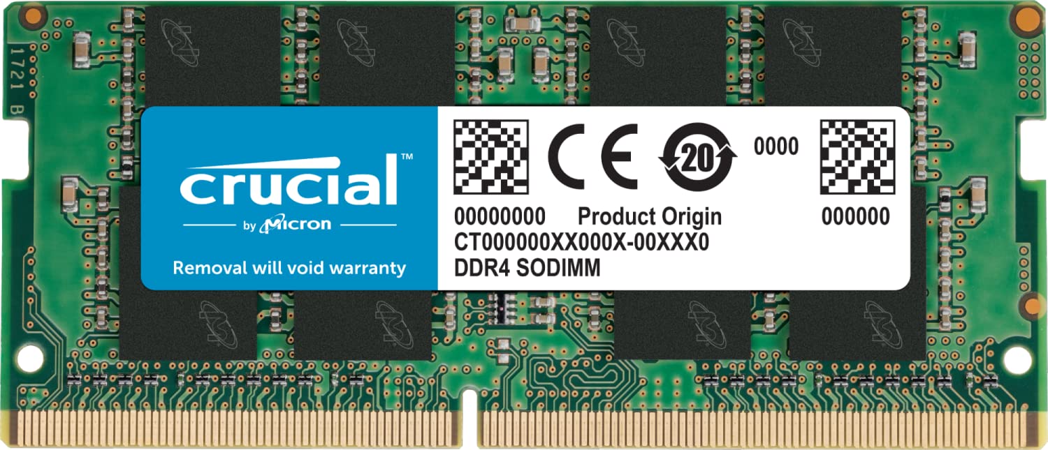 Crucial 16GB Single DDR4 2666 MT/s (PC4-21300) DR x8 SODIMM 260