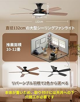Amazon.co.jp : 【節電-5年保証】TALOYA シーリングファンライト調光