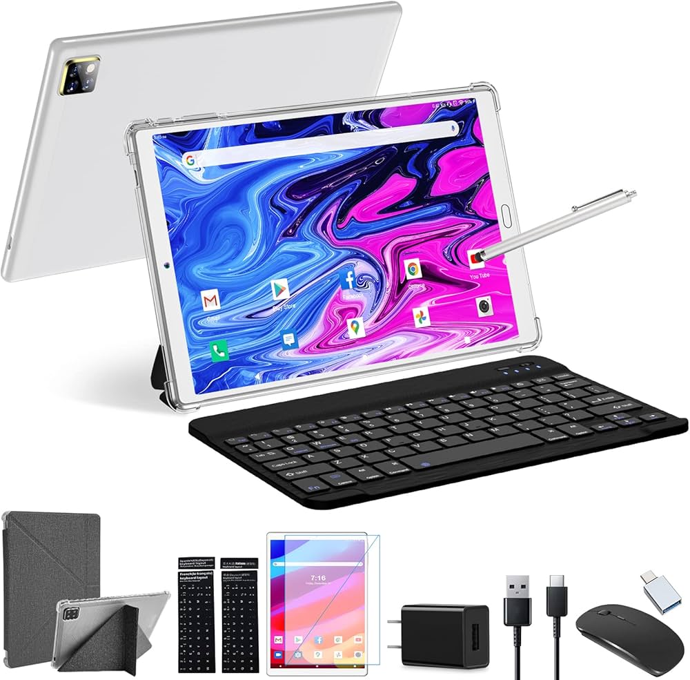 Amazon.co.jp: KADYBE 新登場タブレット10インチ タブレットキーボード