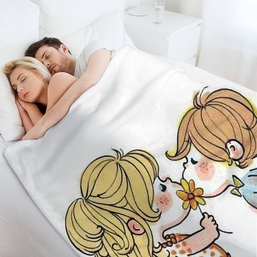 Amazon｜水森亜土 (60) エアコンブランケット ブランケット お昼寝