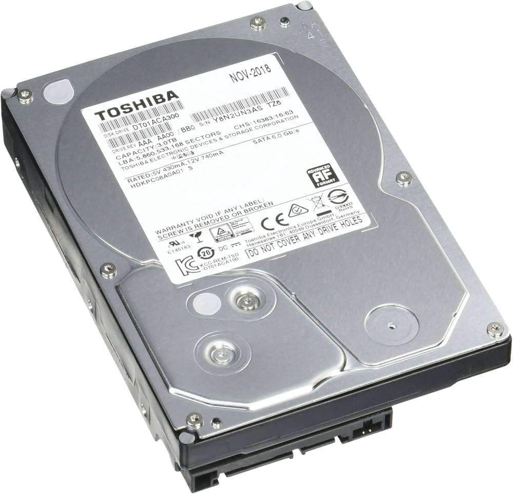 Amazon | 東芝 内蔵HDD 3.5インチ 3TB PCモデル DT01ACA300-2YW 【国内