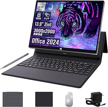 Amazon.co.jp: 【3Kタッチスクリーン搭載 OFFICE 2024】13.9型 2in1
