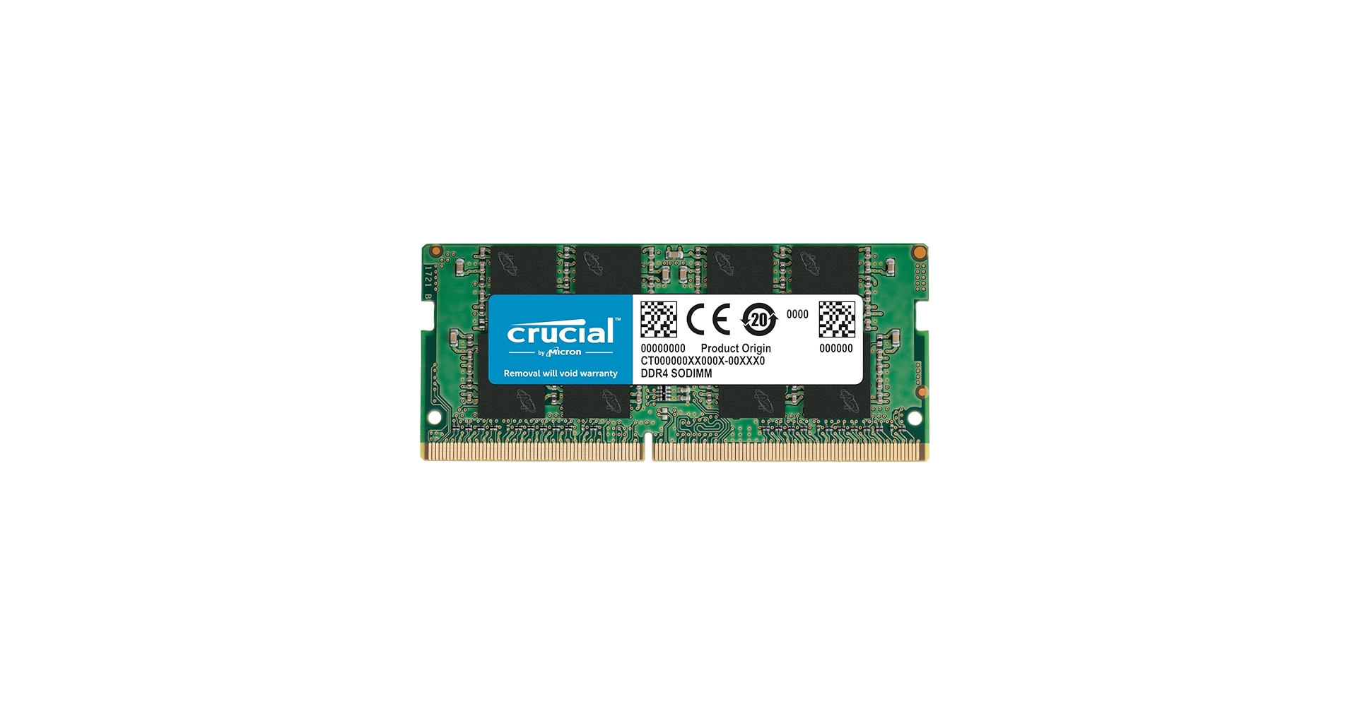 Crucial 16GB DDR4 RAM, 3200MHz CL22 (or 2933MHz or 2666MHz) Laptop