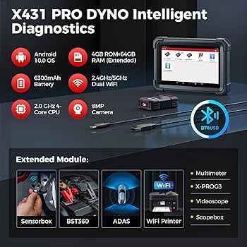 Amazon.co.jp: LAUNCH X431 オールインワンobd2 診断機 Pro Dyno 、ECU
