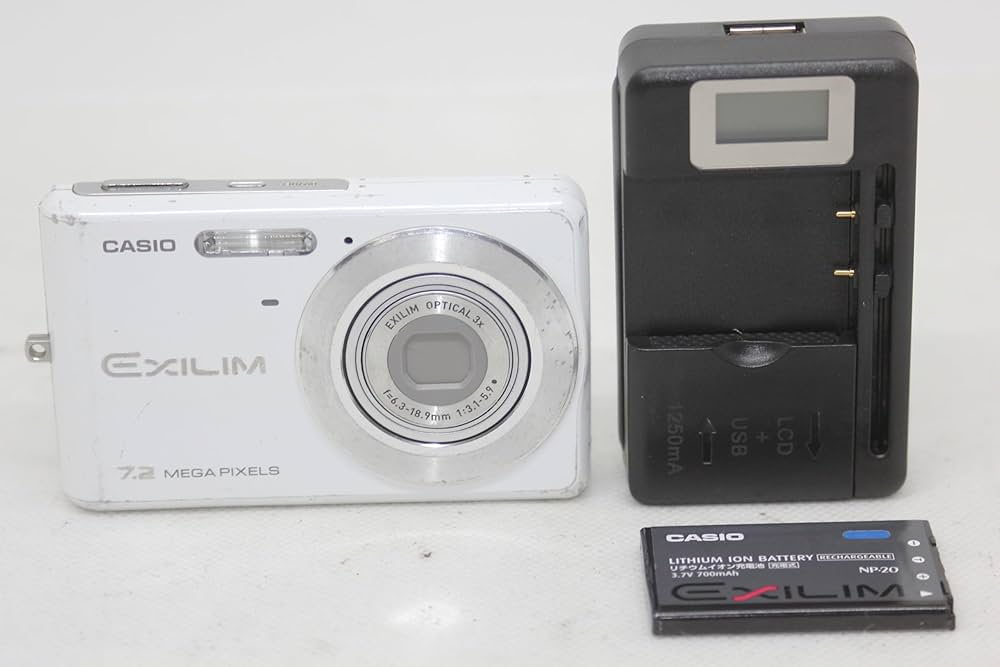 Amazon | CASIO デジタルカメラ EXILIM (エクシリム) ZOOM ホワイト EX