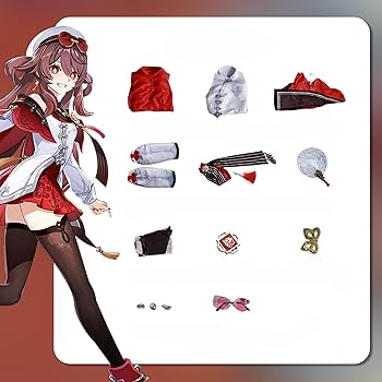 Amazon.co.jp: 原神 胡桃 コスプレ衣装 残雪に咲く紅 大つごもりの歓声