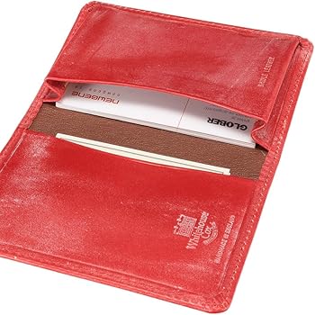 Amazon | [ホワイトハウスコックス] S7412 名刺入れ (レッド) レザー