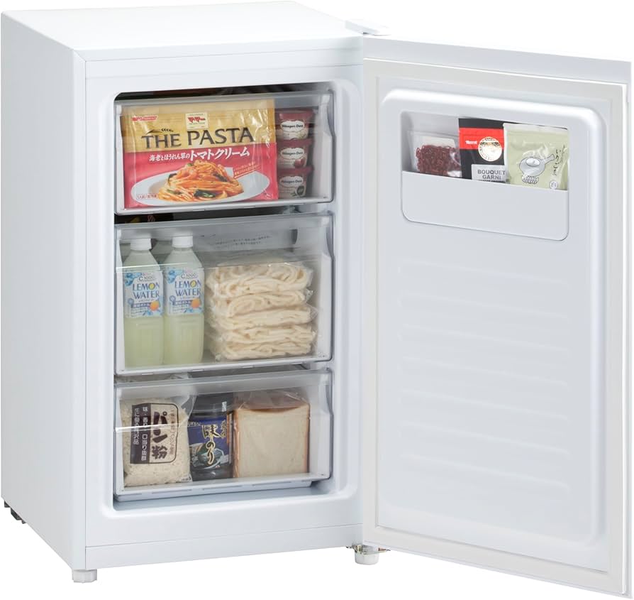 Amazon | ハイアール(Haier) 82L 前開き式冷凍庫 JF-NU82B(W) 幅49.5cm