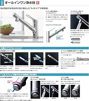 Amazon.co.jp: INAX・LIXIL キッチン水栓【JF-AJ461SYX(JW