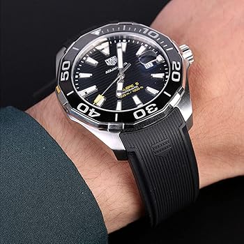 Amazon.co.jp: [HEYOZURY] TAG HEUER ベルト ラバー 時計バンド 22mm