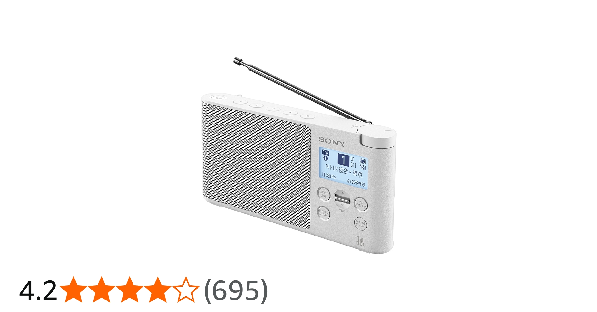 Amazon.co.jp: XDR-56TV/W [ワンセグTV音声/FM/AM ホワイト] : 家電