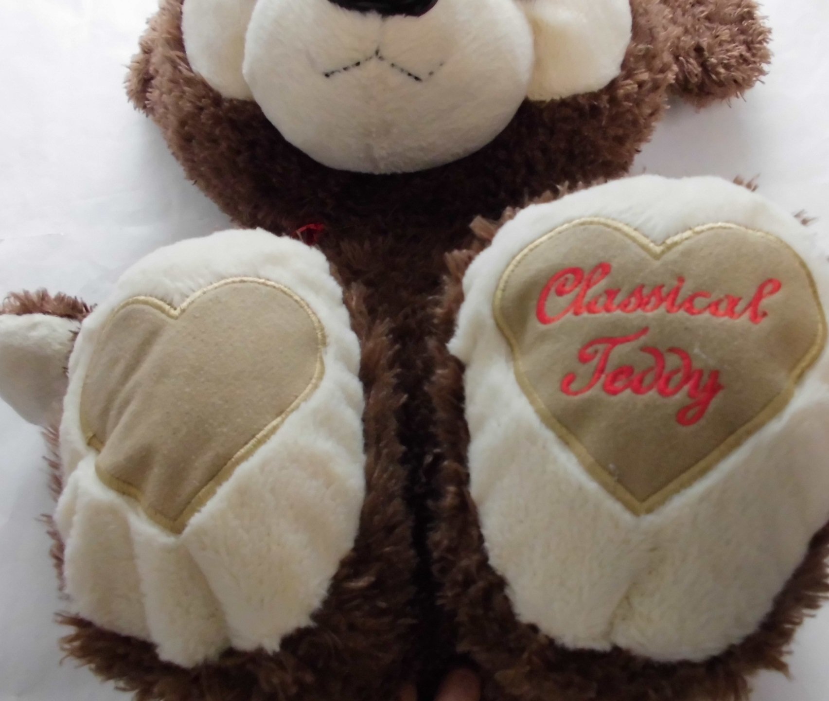 Amazon.co.jp: クラシカルキュートベア BIGぬいぐるみ ブラウン 首に