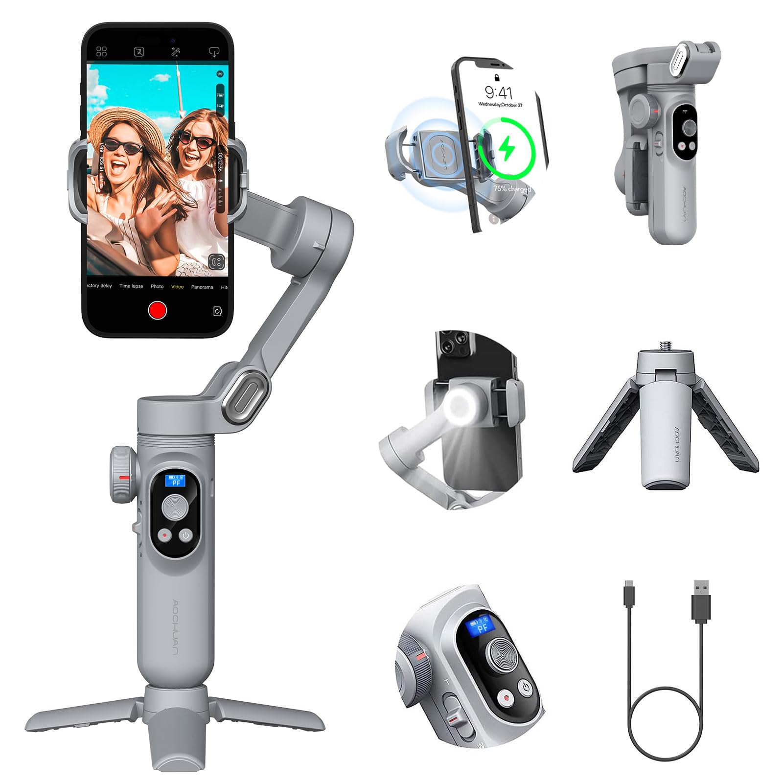 Amazon.com: Professional Gimbal Stabilizer for Smartphone w