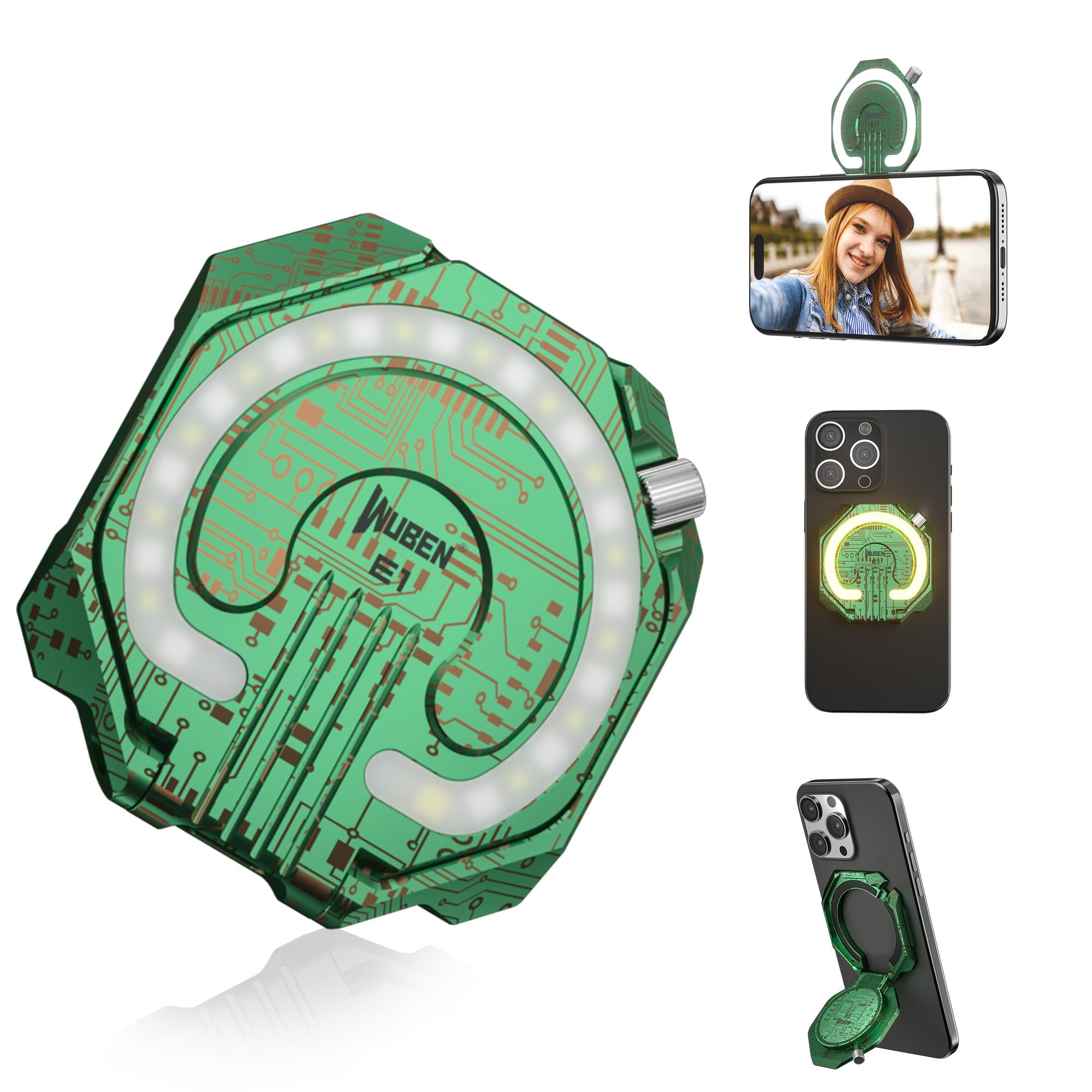 Amazon.com: WUBEN E1 Selfie Ring Light Rechargeable Portable