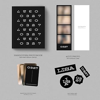 LISA - [0327 PHOTOBOOK VOL.03] Photo Book + Photocard + 4Cut Photo