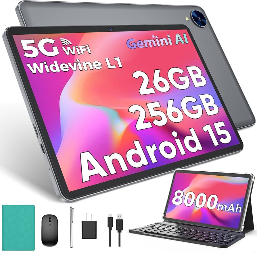 Amazon.com : YOBANSE Android 15 Tablet with Keyboard, 26GB RAM