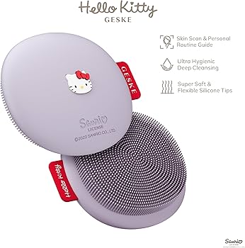 Amazon.com: GESKE x Hello Kitty SmartAppGuided Facial Brush | 3 in