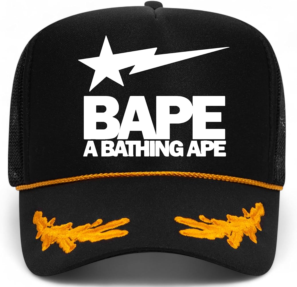 Bathing Ape Star Trucker Hat - Premium Snapback for Men and Women