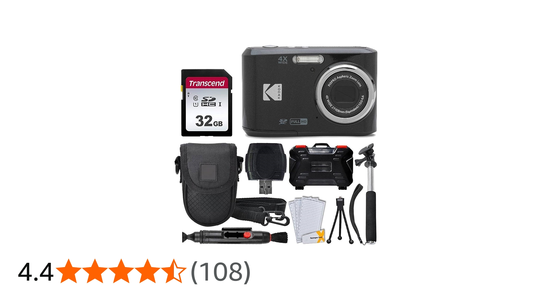 Amazon | Kodak (コダック) PIXPRO FZ45 デジタルカメラ 32GB メモリー
