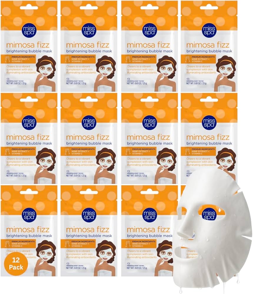 Amazon.com : MISS SPA Mimosa Fizz Premium Bubbling Mask, Korean