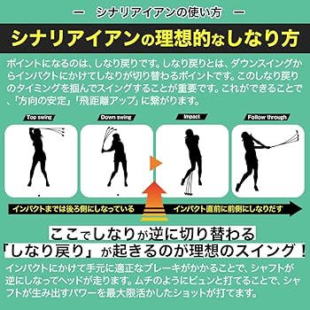 Amazon | 【ぐにゃぐにゃシャフトのアイアン】ゴルフ練習器具 シナリ