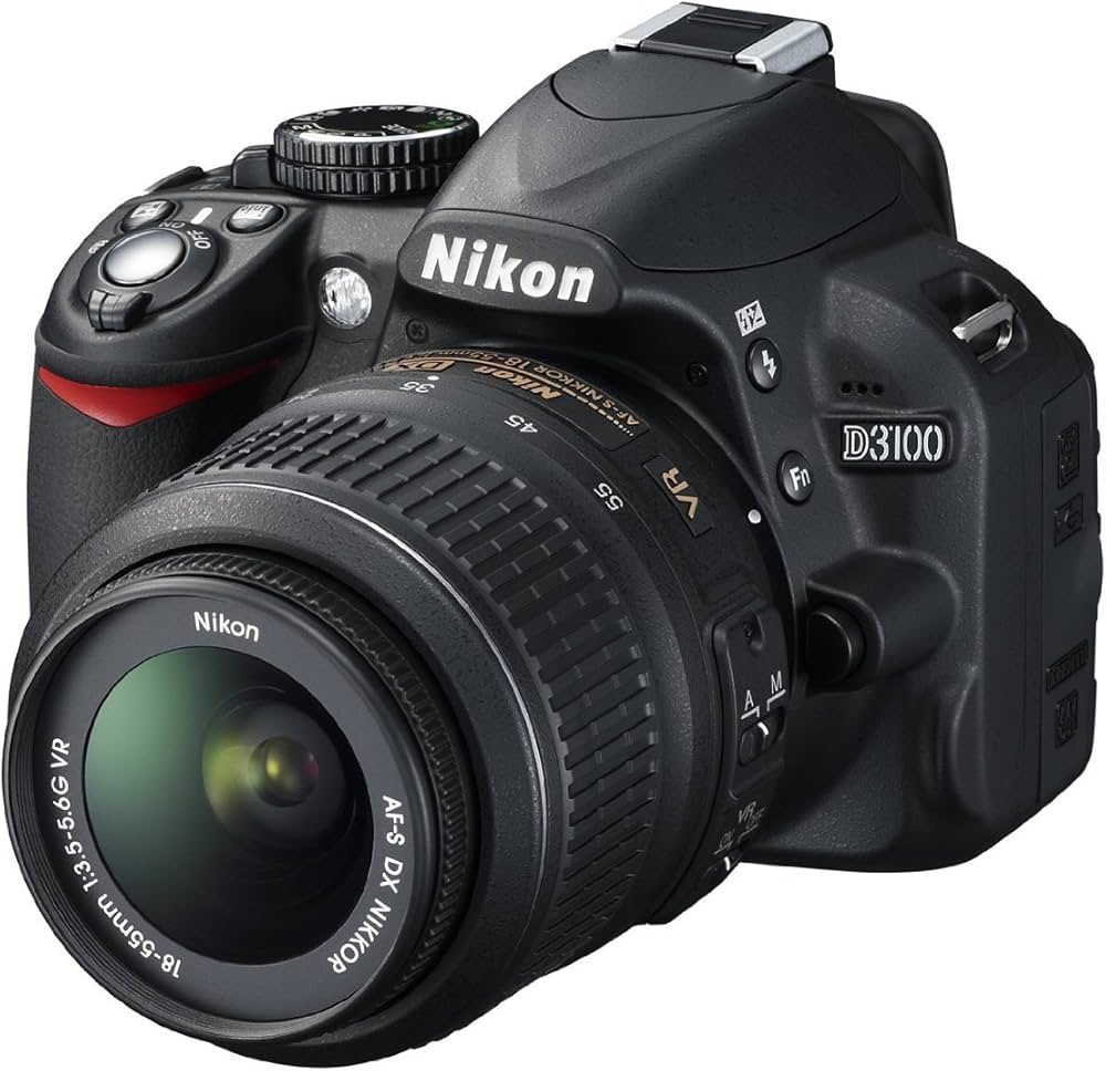 Nikon D3100 SLR-Digitalkamera Kit inkl. AF-S DX 18-55 VR Objektiv
