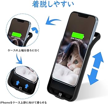 Amazon | DOKYW iPhone13 バッテリーケース 6800mAh 大容量 iPhone13