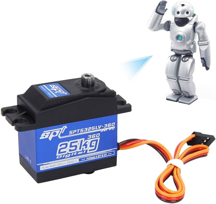 Amazon | 連続回転デジタルサーボ、 25KG高トルクサーボモーター Rc
