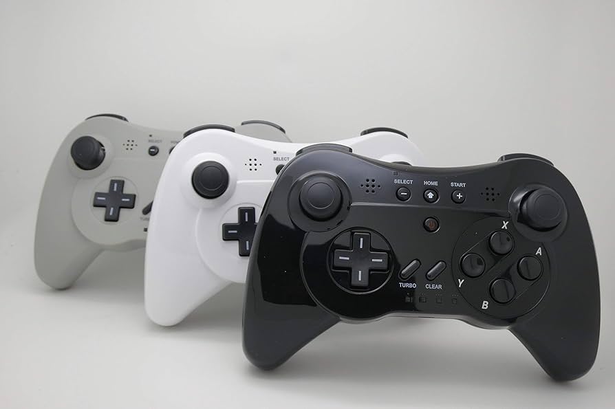 NEXiLUX Wireless 3 Pro Controller Gamepad for Nintendo Wii U, Gray