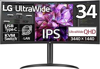Amazon.co.jp: LG モニター ディスプレイ 34WQ75C-B 34インチ/曲面型