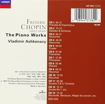 Frederic Chopin, Vladimir Ashkenazy - Chopin: The Piano Works